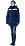Куртка женская утепленная рабочая 'Монтаж' синий-василек