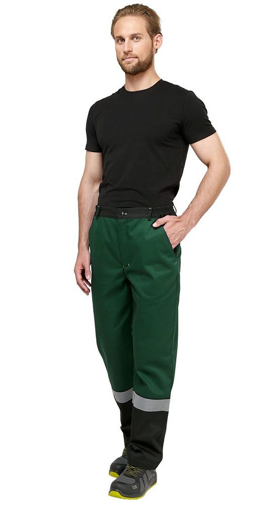 Костюм мужской рабочий летний Джокер МВО с брюками зеленый-черный